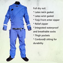 2016 front zipper full dry suit,latex neck and wrist gasket relief zipper kayak,whitewater,rafting,sailing,boating windsurfing 2024 - buy cheap