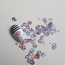 GD6-4 20g/bag Cute Laser Pink Swirl Nail Art Shinny Glitter Cute Decoration Nail Art Decoration 2024 - buy cheap