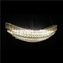 Light luxury crystal chandelier designer crystal sailing hotel restaurant crystal sailing decorative lights for living room 2024 - buy cheap