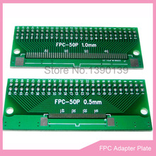 5pcs/lot 50P FFC FPC Adapter Plate 0.5MM / 1.0MM Pitch to 2.45 mm 50Pin Flat Cable Socket Connector for PCB Board TFT LCD 2024 - buy cheap