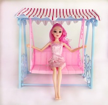 Один набор кукольных аксессуаров принцесса милый сад качели для 1/6 BJD куклы 30 см мебель куклы ролевые игры игрушки для девочки кукла игрушка 2024 - купить недорого