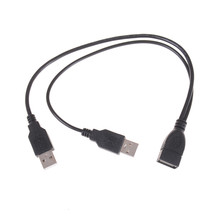 20cm Extension Cable Y Splitter USB Charging Power Cable Cord USB 1 Female To 2 USB Male Data Hub Power Adapter 2024 - buy cheap