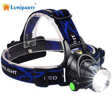 Lumiparty 5000LM XM-L T6 LED Headlamp Head Torch 2 X 18650 Battery +Charger LED Headlight Zoomable 3Modes LED Head Torch light 2024 - buy cheap