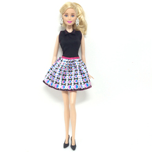 Кукольное платье NK 1 комплект, повседневная одежда, модная юбка, вечерние платья для куклы Барби, аксессуары для девочек, лучший подарок G097 2024 - купить недорого