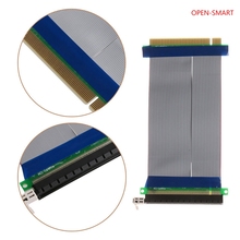 OPEN-SMART PCIe 16X PCI Express PCI-E 16X до 16X Райзер Расширитель карты адаптер гибкий кабель 15 см 2024 - купить недорого