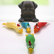 Pet Dog Puppy Cat Chews Toy Natural Latex Chicken Squeaky Sound Play Toys 2024 - buy cheap
