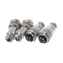 1 set GX20 2/3/4/5/6/7/8 Pin Male + Female 20mm Circular Wire Panel Aviation Connector Socket Plug with Cap Lid 2024 - buy cheap