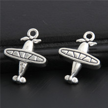 30pcs  Silver Color Mini Lovely Airplane Charms Flight Travel Pendant  Making Jewelry Fit  Accessories Wholesale 21x16mm A3048 2024 - buy cheap