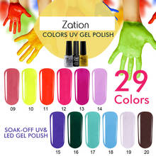 Zation 29 Цветной Гель-лак Полупостоянный Гель-лак грунтовка для ногтей основа Топ 7 мл УФ-гель для ногтей светодиодный Гель-лак 2024 - купить недорого