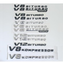 Значки для автомобилей Mercedes Benz AMG, эмблемы V8 V12 BITURBO 4matic KOMPRESSOR TURBO 2024 - купить недорого