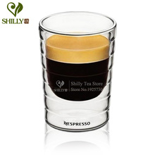 Handmade Healthy Coffee Cups and Mugs Double Wall Whey protein canecas Nespresso Coffee Cups Heat Resistant  Thermal Insulated 2024 - buy cheap