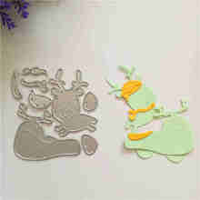 cartoon Animal Metal Cutting Dies Stencil for DIY Scrapbooking Photo Album Paper Card Decorative Craft Diecuts New  Die 2024 - buy cheap