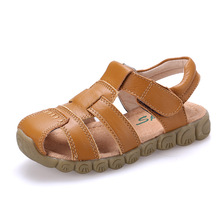 High quality Baby boys Sandal Children Fashion Kids boy's leather sandals Boy student's cowhide sandals teenager Beach Sandal 2024 - buy cheap