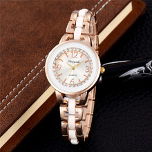 2019 New Fashion Woman Watches Lady Girl Exquisite Rhinestone Rose Gold Watch Brand Simple Bracelet Wrist Watches Hour 2024 - buy cheap