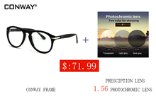 CONWAY 2017 hyperopia Eyewear Acetate Frames for Men Black Color 465801 Prescription Eyewear Optical Glasses 2024 - buy cheap