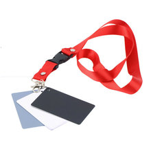 3 in 1 White Balance Cards 18% Gray Card for Digital and Film Photography White Black Grey Blance 3 Card Set with Neck Strap Hot 2024 - buy cheap