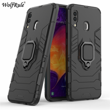 Capa com suporte magnético para samsung galaxy a30, estojo 3 em 1, durável, 6.4 ", com anel de apoio, para celular samsung a30 2024 - compre barato