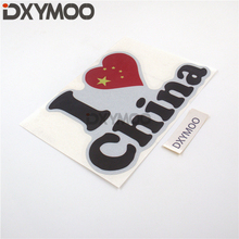 Car Styling National Flag I LOVE CHINA Auto Window Stickers Chinese Culture Fans Decorate DIY Bumper 2024 - buy cheap