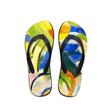 Nueva pintura de Color 2021 verano de las mujeres de interior al aire libre sandalias zapatillas Sandalias de playa zapatos de moda casual zapatos de mujer zapatos flip flops 2024 - compra barato