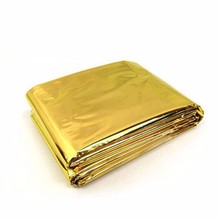Outdoor WaterProof Emergency Survival Rescue Blanket Foil Thermal Space First Aid Gold Rescue Curtain Military Blanket 2024 - buy cheap