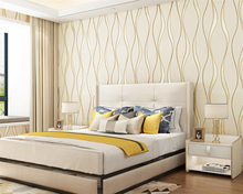 Beibehang Curve stripe modern wallpaper sala de estar não-tecido papel de parede papel de parede quarto moderno papel de parede TV fundo 2024 - compre barato
