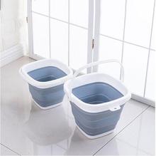 Square folding bucket 10L Bucket for Fishing Promotion Car Wash Outdoor Fishing Supplies Home Gift z10 2024 - buy cheap