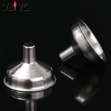 2 Pcs Stainless Steel Funnel For Hip Flask Mini Hopper Kichthen Tools Oil Liquid Separating Funnel Wine Separator Wide Mouth 2024 - buy cheap