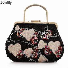 Hot Style Women Day Clutch Handmade Beads Diamond Wedding Party Handbag Evening Bag Multi-Style LI-1058 2024 - buy cheap