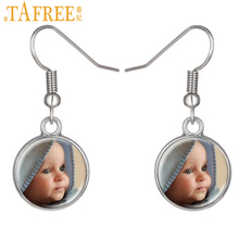 TAFREE J pendientes colgantes foto de tu bebé mamá, niño abuelo padres regalos amorosos para miembros de la familia joyería NA01 2024 - compra barato