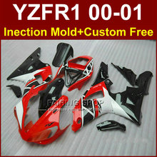 Piezas de carrocería de inyección para YAMAHA, carenados de plástico ABS, color rojo y negro, YZF1000, YZFR1, 2000, 2001, YZF, R1, 00, 01, YZF, R1, + 7 regalos 2024 - compra barato