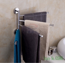 Modern Copper Chrome Moving Swivel Toalha Towel Bar Rail Rack Hanging Rod Bathroom Sanitary Banheiro Hardware Accessories 2024 - buy cheap