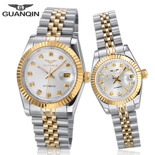 GUANQIN Automatic Mechanical Couple Watch Men's Watches Set Luxury Business Clock Women Waterproof Watch relogio masculino 2024 - buy cheap