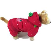 New Waterproof Dog Coat Jacket Warm Dog Winter Coat For Puppy Dogs S-XL Strawberry Pattern Cute Dog Coat 2024 - buy cheap