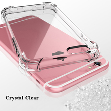 Funda transparente de TPU suave con protección contra caídas para iPhone, funda trasera para iPhone X, XS, MAX, XR, 8, 7, 6, 6S Plus, SE 5, 5S 2024 - compra barato