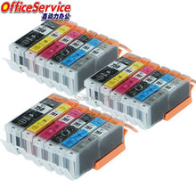 Cartucho de tinta compatível com impressora inkjet, 18x = 3 conjuntos, para canon pixma mg6370 mg7170 ip8770 ip8770 2024 - compre barato