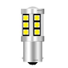 Lâmpada de freio traseira do carro, led 1156 7506 ba15s p21w r10w 3030 lâmpada reversa automática, lâmpada luz diurna vermelha branca amarela 2024 - compre barato