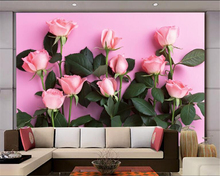 Beibehang-papel tapiz 3D para sala de estar, Fondo de TV Simple y moderno, rosa, mural de fondo para dormitorio, papel tapiz de foto para paredes 3 d 2024 - compra barato