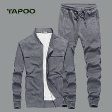 TAPOO 2017 Autumn And Winter New Men's Casual Knit Suit Leisure Comfortable Sweater Suit Men's Casual Sets Men's Suit 2024 - buy cheap