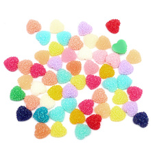 LF-decoración con forma de corazón de resina para manualidades, adorno de cabujón plano para álbum de recortes, accesorios Kawaii, 12mm, 200 Uds. 2024 - compra barato