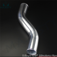 Tubulação de tubulação do intercooler do turbo de alumínio em forma de z, 70mm, 2.75 polegadas 2024 - compre barato