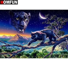 HOMFUN Full Square/Round Drill 5D DIY Diamond Painting "tiger" Embroidery Cross Stitch 5D Home Decor A07164 2024 - buy cheap