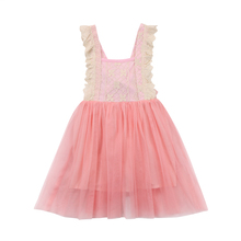 2018 new sweet Adorable Toddler Girls Kids sleeveless backless Princess bowknot Pink Lace Tulle Party Dress cute Dresses 2-7T 2024 - buy cheap