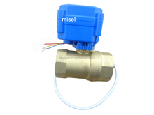 motorized ball valve brass, G1/2" DN15, 2 way, CR02, electrical valve 2024 - buy cheap