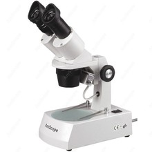 Microscopio estéreo Binocular, suministros de AmScope 20X-40X-80X, microscopio estéreo Binocular con 2 luces halógenas 2024 - compra barato