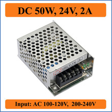 50W 24V 2A Switching Power Supply Factory Outlet SMPS Driver, AC110V/220V Transformers to DC 24V for LED Strip Light Display 2024 - buy cheap