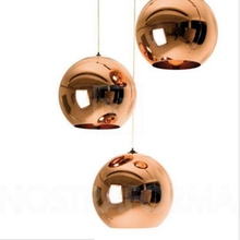 LukLoy Modern Mirror Glass Ball Pendant Lights Copper Color Globe Lamp Pendant Light Modern Lighting Fixtures Hanging Lamp 2024 - buy cheap