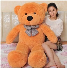 stuffed animal lovely teddy bear 140cm tan bear plush toy soft doll throw pillow gift w3377 2024 - buy cheap