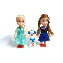 NEW  Mini Princess Elsa Anna Olaf Baby Dolls Kids Cartoon Toys For Children Girl Doll Toy The Snow Queen 2024 - buy cheap