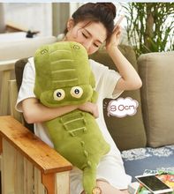 Muñeco de cocodrilo de peluche suave, juguete de cocodrilo verde, regalo de 80cm 2024 - compra barato