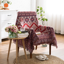 Baobei 100% Cotton Sofa Towel Blanket Table cloth Bedsheet Line blanket slipcover Throws Travel Plaids Rectangular DropshipSF34 2024 - buy cheap